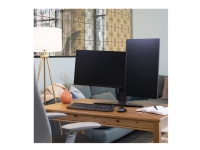 Ergotron Neo-Flex - Stativ - for 2 LCD-skjermer - svart - skjermstørrelse: inntil 24 - skrivebord