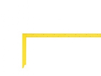 BMI tømrervinkel gul 800mm - Pulverlakeret tømrervinkel i hærdet og flexibelt fjederstål Verktøy & Verksted - Håndverktøy - Vinkelmeter