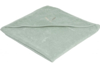Piapimo Håndkle med hette 75 x 75 cm bambus og bomullsgrønn med broderi TowelPower kolleksjon Piapimo