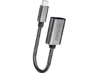 Dudao L15T USB-C to USB-A adapter Sølv PC tilbehør - Kabler og adaptere - Strømkabler