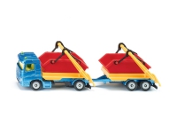 Siku Truck W Skip And Trailer