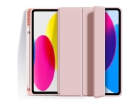 eSTUFF SEATTLE - Vikbart fodral för surfplatta - polyuretan, mjuk termoplastisk polyuretan (TPU) - rosa - för Apple 10.9-inch iPad (10:e generation)