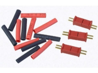 Micro T-plug, 3sæt m/krympeflex Radiostyrt - RC - Elektronikk - Kabler & kontakter