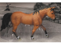 Hest i åben æske 22x10x14,5cm, brun Utendørs lek - El & Bensinkjøretøy - Reservedeler