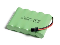 Batteri NI-MH 6V 500mAh (nyt stik - sort) Radiostyrt - RC - Andre - Reservedeler & Tilbehør