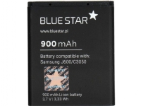 Batteripartner Tele.com Batteri for Samsung J600/C3050/M600/J750/S8300/S7350 900 mAh Li-Ion Blue Star PREMIUM Tele & GPS - Batteri & Ladere - Batterier
