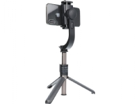 Bilde av Selfie Stick Partner Tele.com / Selfie Holder Med Bluetooth Fjernkontroll Triopod Gimbal Stabilisator Svart Sstr-l08