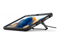 Compulocks Galaxy Tab A8 10.5 Secured Kickstand - Stötsskydd för surfplatta - fällbart ställ - metall, gummi - svart - för Samsung Galaxy Tab A8