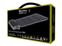 Bilde av Sandberg Solar 4-panel Powerbank 25000 - Solenergibank - Li-pol - 25000 Mah - 92.5 Wh - 18 Watt - 3 A (2 X Usb, 24 Pin Usb-c) - På Kabel: Micro-usb, Usb-c