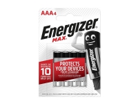 Energizer MAX – AAA, Engangsbatteri, AAA, Alkalinsk, 4 stykker Strøm artikler - Batterier - AAA-batterier