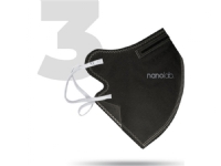 Bilde av Nanolab Nano Protective Maske, Ffp2, Svart, Universal, 3 Stk, Nanolab