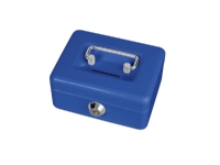 MAUL pengekasse med møntindkast, blålakeret stål, sikkerhedscylinderlås med 2 (56030-37)