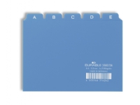 Guide indekskort A6 opdeling 5/5 A-Z trykte faner PP