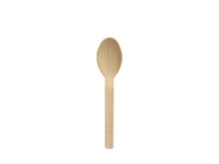 Papstar 88769, Engangsskje (kaffeskje), Tre, Tre, 11 cm, 50 stykker