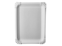 Papstar 11074, Plade, Rektangulær, Pap, Hvid, Monokromatisk, 250 stk