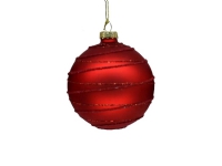 Christmas_To Glass Ornaments. Red. 8 Cm. 4 Pcs Belysning - Annen belysning - Julebelysning