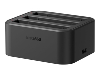 Insta360 - USB-batterilader - 3 x batterier lader - 3 A - 3 utgangskontakter (batterikobler) - for Insta360 X3 Strøm artikler - Batterier - Batterilader