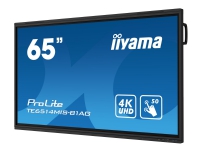 iiyama ProLite TE6514MIS-B1AG - 65 Diagonalklasse LED-bakgrunnsbelyst LCD-skjerm - interaktiv digital skilting - med berøringsskjerm - 4K UHD (2160p) 3840 x 2160 - matt svart PC tilbehør - Skjermer og Tilbehør - Digitale skilt