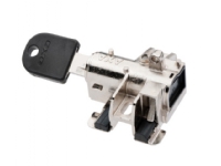 AXA Bosch bes. 2, tube/frame Battery lock Black, Key, anti drilling cylinder, hardened steel bracket and lock Sykling - Sykkelutstyr - Sykkellås