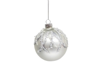Christmas_To Glass Ornaments. Silver. 8 Cm. 4 Pcs Belysning - Annen belysning - Julebelysning
