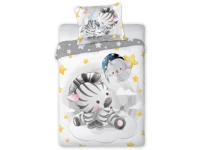 Baby Zebra Junior Sengetøj 100x135 cm - 100 procent bomuld N - A