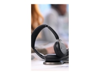 Jabra Evolve2 65 Flex UC Stereo - Hodesett - on-ear - Bluetooth - trådløs - aktiv støydemping - USB-A - svart - Optimert for UC TV, Lyd & Bilde - Hodetelefoner & Mikrofoner