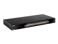 D-Link DGS 1520-28 - Switch - L3 - smart - 24 x 10/100/1000 + 2 x Gigabit SFP + 2 x 10 Gigabit SFP+ - rackmonterbar