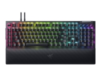 Razer BlackWidow V4 Pro - Tastatur - bakgrunnsbelyst - USB - QWERTY - USA - tastsvitsj: Razer Green