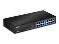 TRENDnet TEG S16Dg - Switch - 16 x 10/100/1000 - stasjonær - TAA-samsvar