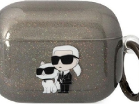 Karl Lagerfeld KLAPHNKCTGK Airpods Procover black Glitter Karl&Choupette
