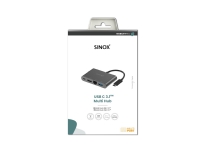 Sinox PRO USB C Hub. Aluminium TV, Lyd & Bilde - Monteringsfester - Vegg