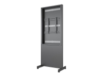 Multibrackets M Pro Series - Vogn - for LCD-skjerm - rammetotem - stål - svart - skjermstørrelse: 55
