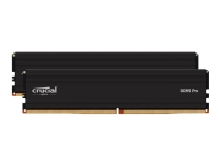 Bilde av Crucial - Ddr5 - Sett - 48 Gb: 2 X 24 Gb - Dimm 288-pin - 5600 Mhz / Pc5-44800 - Cl46 - 1.1 V - Ikke-bufret - On-die Ecc - Svart