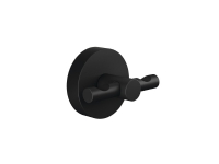 TESA MOON BLACK, Innendørs, Håndklekrok, Sort, Metall, Rund, 65 mm