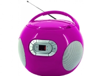 Soundmaster SCD2120, FM, Portable CD player, Rosa, Program, Repeter, CD,CD-R,CD-RW, China TV, Lyd & Bilde - Stereo - Boomblaster