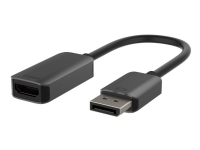 Belkin - Video adapter - DisplayPort hann til HDMI hunn - 22.05 cm - svart - aktiv PC tilbehør - Kabler og adaptere - Adaptere