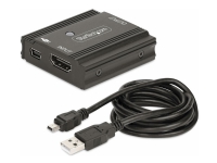 StarTech.com 33ft (10m) 8K 60Hz HDMI Signal Booster, Active HDMI 2.1 Inline Repeater and Video Signal Amplifier up to 8K 60Hz/4K 144Hz, Compact HDMI Cable Extender - HDMI Signal Extension (33FT-8K-HDMI-BOOSTER) - Video/lyd-forlenger - sender - HDMI - 2 porter - opp til 10 m - TAA-samsvar