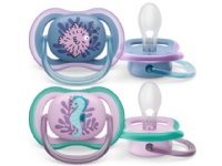 Produktfoto för Philips Avent Ultra Air Napp 6-18 månader Blå/Lila 2-pack