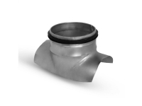 påstik Ø125-Ø125 - galvaniseret