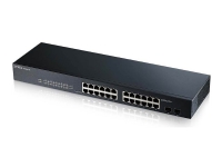 Zyxel GS1900-24 - Switch - smart - 24 x 10/100/1000 + 2 x Gigabit SFP (opplink) - stasjonær, rackmonterbar PC tilbehør - Nettverk - Switcher