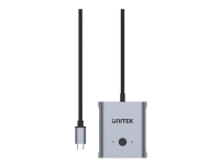 Unitek - Switch - bidirectional - 2 x USB-C - stasjonær PC tilbehør - Kabler og adaptere - Skjermkabler