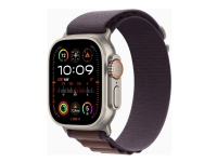 Apple Watch Ultra 2 - 49 mm - titan - smartklokke med Alpine Loop - tekstil - indigo - båndbredde: M - 64 GB - Wi-Fi, LTE, UWB, Bluetooth - 4G - 61.4 g Sport & Trening - Pulsklokker og Smartklokker - Smartklokker