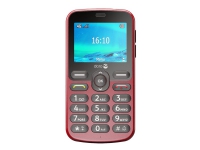 DORO 1881 - 4G funksjonstelefon / Internminne 17 MB - microSD slot - 320 x 240 piksler - rear camera - rød