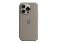Apple - Baksidedeksel for mobiltelefon - MagSafe-samsvar - silikon - leire - for iPhone 15 Pro Tele & GPS - Mobilt tilbehør - Deksler og vesker