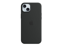 Apple - Baksidedeksel for mobiltelefon - MagSafe-samsvar - silikon - svart - for iPhone 15 Plus Tele & GPS - Mobilt tilbehør - Deksler og vesker