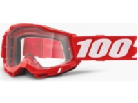 100% Goggles 100% ACCURI 2 RED (Transparent Glass Anti-Fog, LT 88% -92%) (NEW) Sport & Trening - Ski/Snowboard - Ski briller