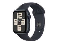Apple Watch SE (GPS) - 2. generasjon - 44 mm - midnattsaluminium - smartklokke med sportsbånd - fluorelastomer - midnatt - båndbredde: S/M - 32 GB - Wi-Fi, Bluetooth - 32.9 g Sport & Trening - Pulsklokker og Smartklokker - Smartklokker