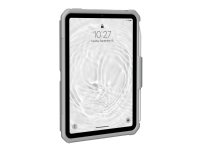 UAG Rugged Case for iPad Mini (6th Gen 2021) [6.3-in] - Scout White/Gray - Baksidesskydd för surfplatta - robust - antimikrobiell - vit/grå - för Apple iPad mini (6:e generation)