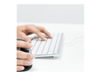 R-Go Compact - Tastatur - USB - QWERTY - Nordisk - hvit PC tilbehør - Mus og tastatur - Tastatur