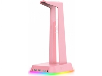 Headphone stand with RGB backlight ST2 pink Tele & GPS - Tilbehør fastnett - Headset tilbehør